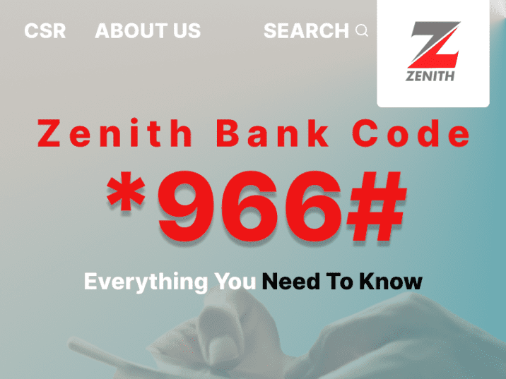 Zenith bank code